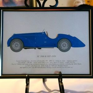 Vintage car print